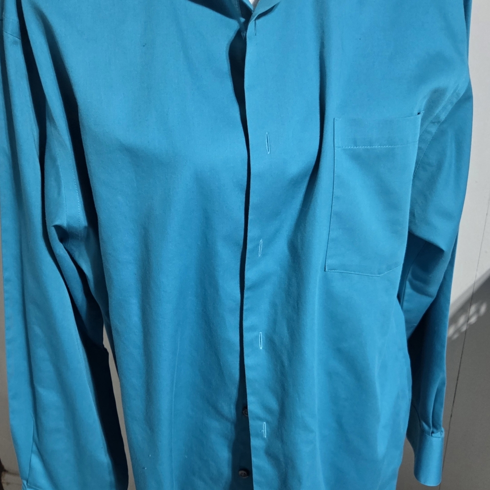 Van Heusen Men's Vibrant Blue Casual Shirt